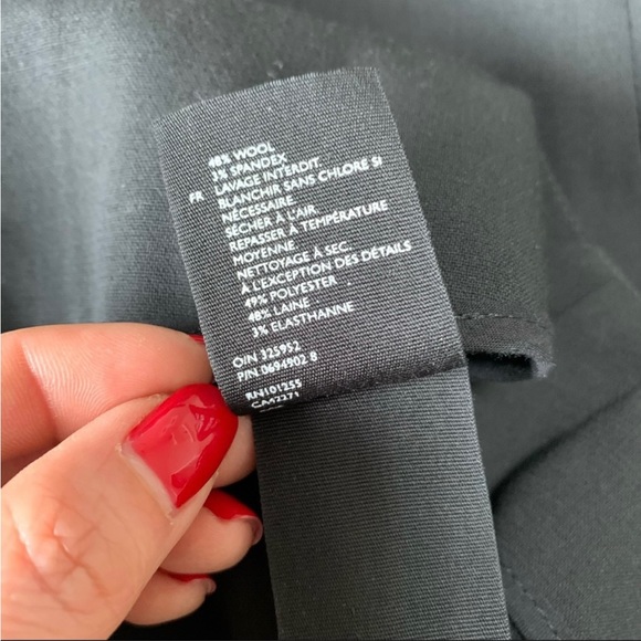 COS Streamlined Black Wool Blend Triusers - Picture 6 of 10